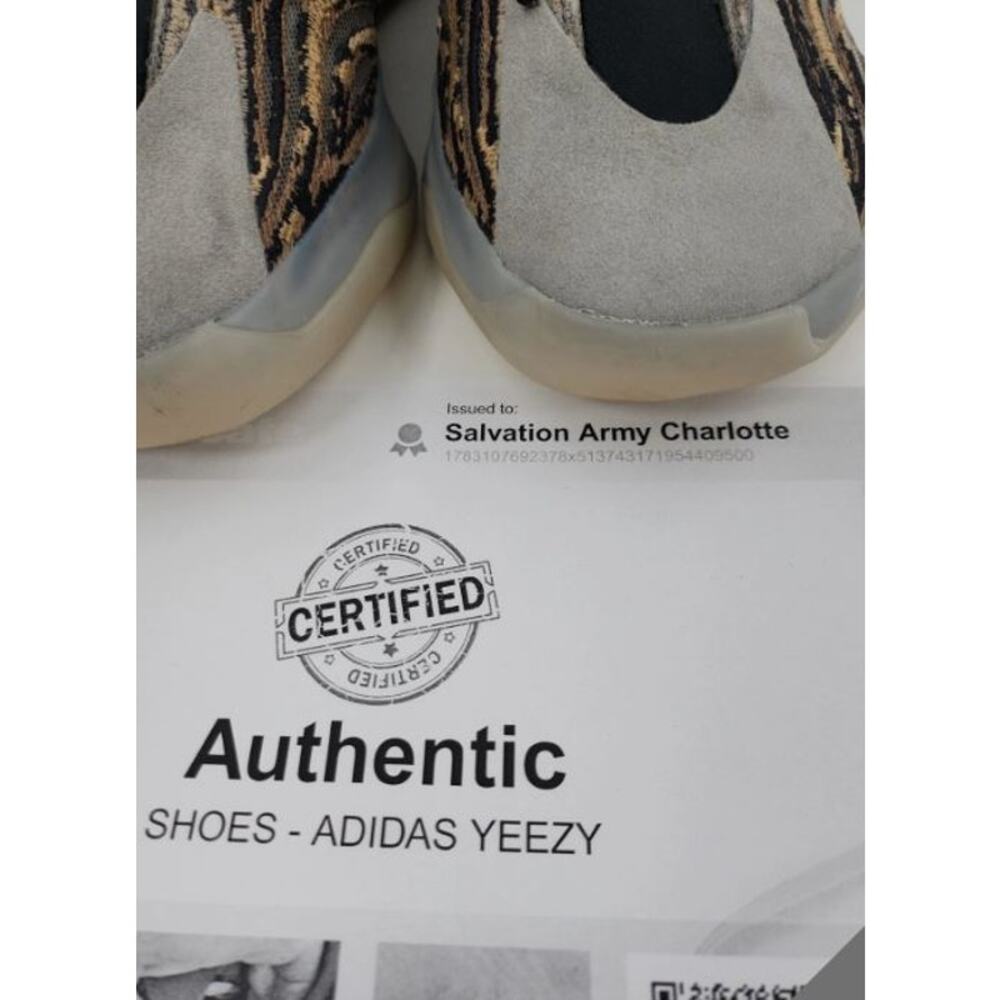 ADIDAS YEEZY QNTM Amber Tint GX1331 Mens Basketball Sneakers Size 9.5 Like New - Picture 3 of 14